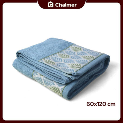 Handuk Mandi Travel Medium Chalmer 60 x 120 cm Motif Cemara