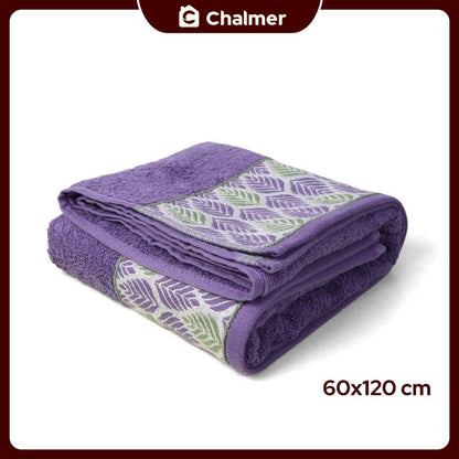 Handuk Mandi Travel Medium Chalmer 60 x 120 cm Motif Cemara