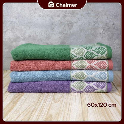 Handuk Mandi Travel Medium Chalmer 60 x 120 cm Motif Cemara