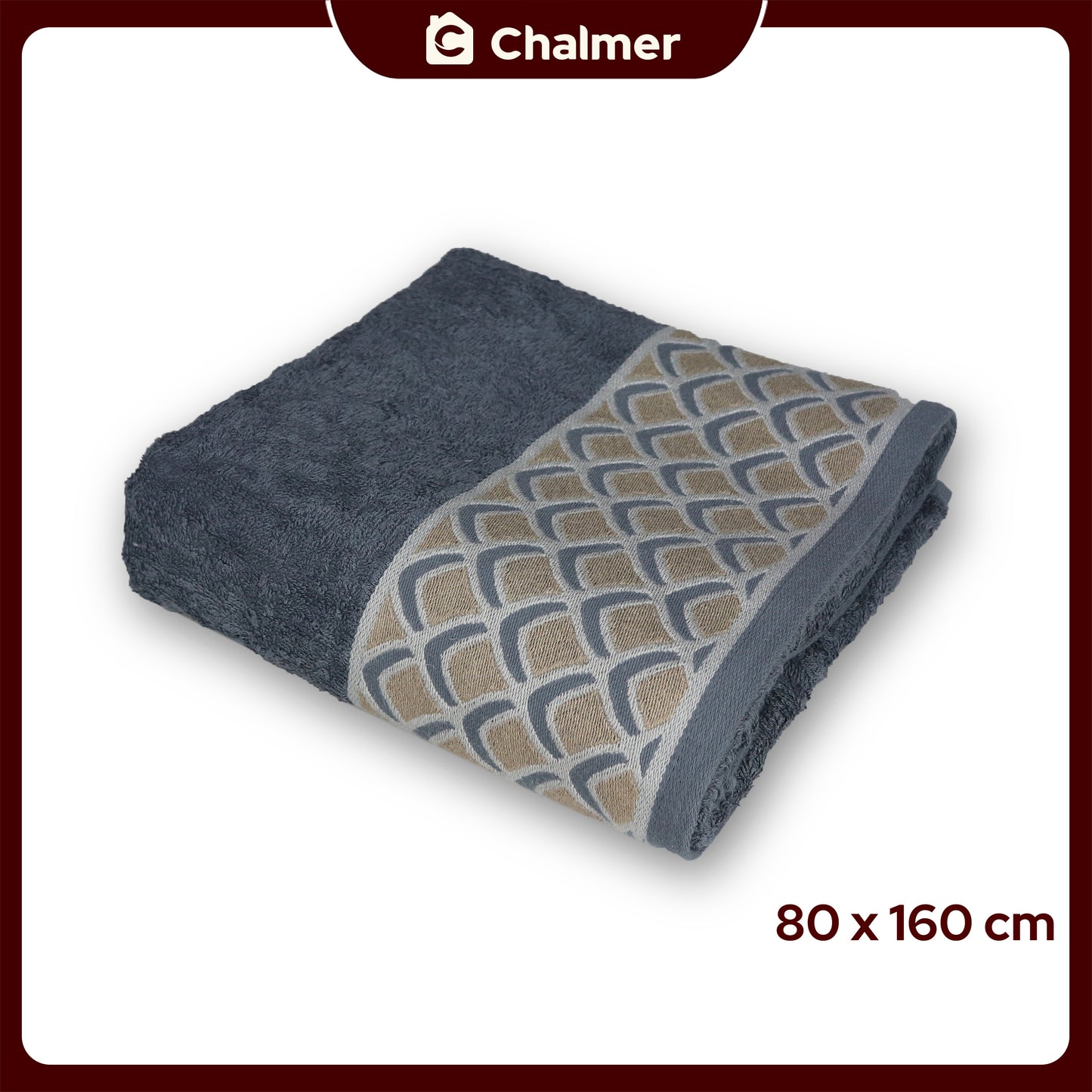 Handuk Mandi Dewasa Besar Jumbo Chalmer 80 x 160 cm Motif Hope
