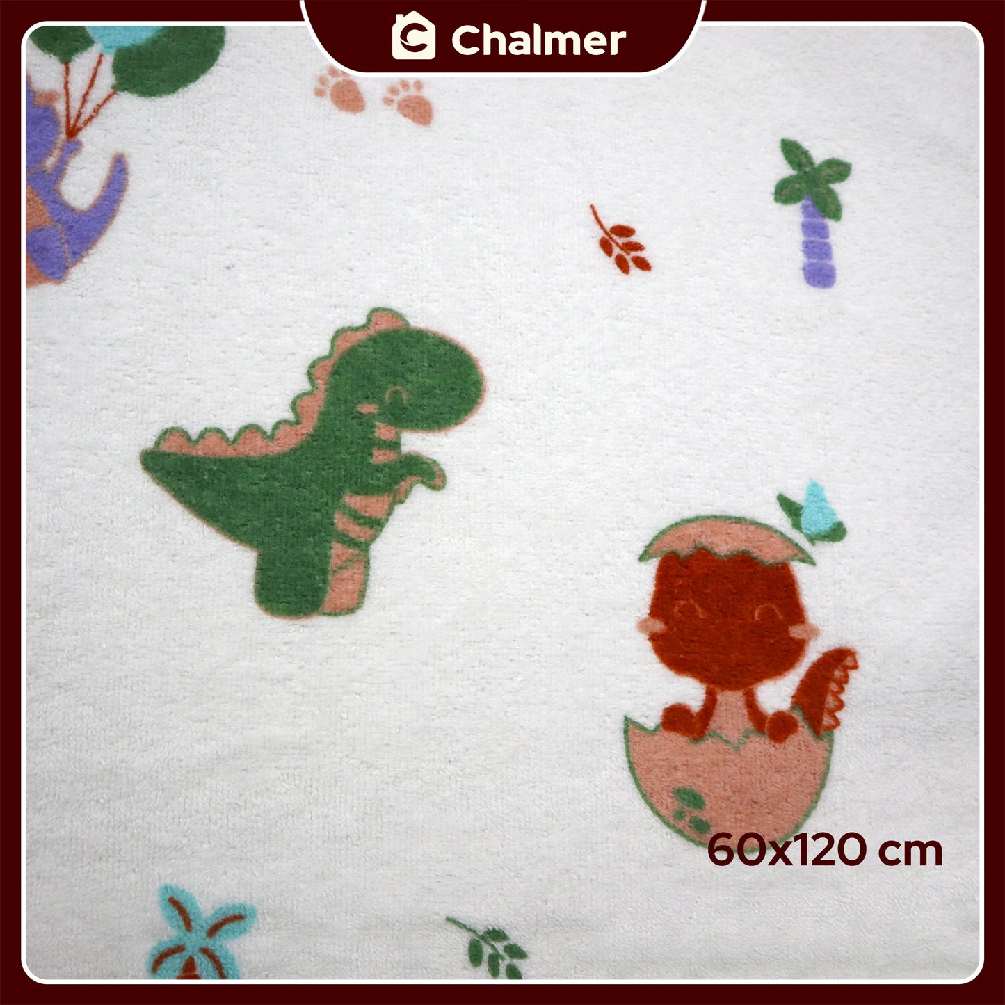 Handuk Mandi Bayi Chalmer 60 x 120 cm Printed Motif Karakter A