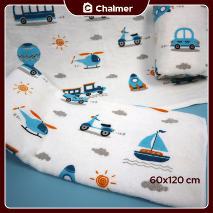 Handuk Mandi Bayi Chalmer 60 x 120 cm Printed Motif Karakter C