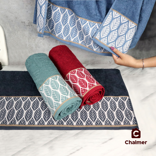 Handuk Mandi Dewasa Chalmer 70 x 135 cm Motif Lifolla