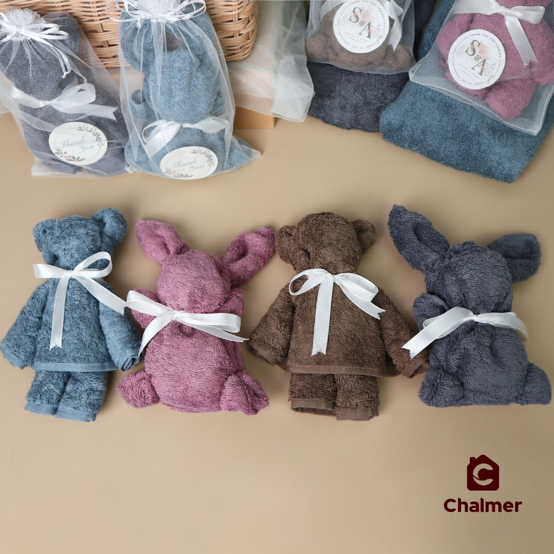 Souvenir Boneka Lap Tangan Handuk Chalmer 40 x 40 cm