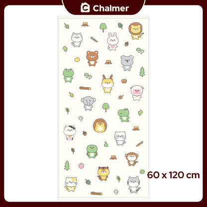 Handuk Mandi Bayi Chalmer 60 x 120 cm Printed Motif Karakter C