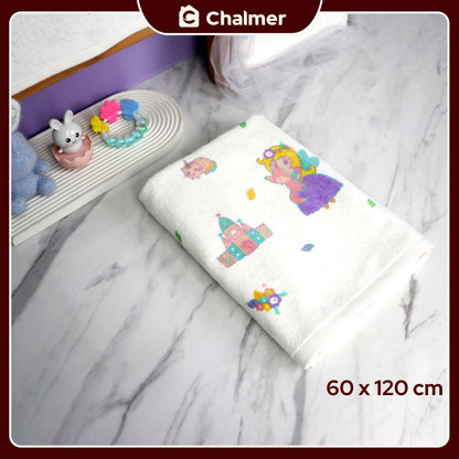 Handuk Mandi Bayi Chalmer 60 x 120 cm Printed Motif Karakter A