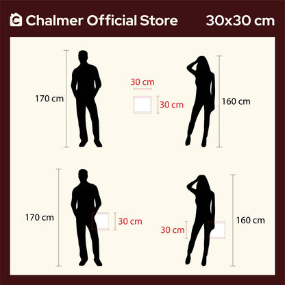 Handuk Sapu Tangan Hotel Premium Natural by Chalmer 30 x 30 cm