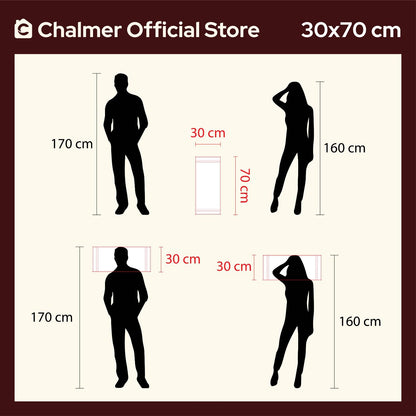 Handuk Olahraga Kecil Polos Chalmer 30 x 70 cm