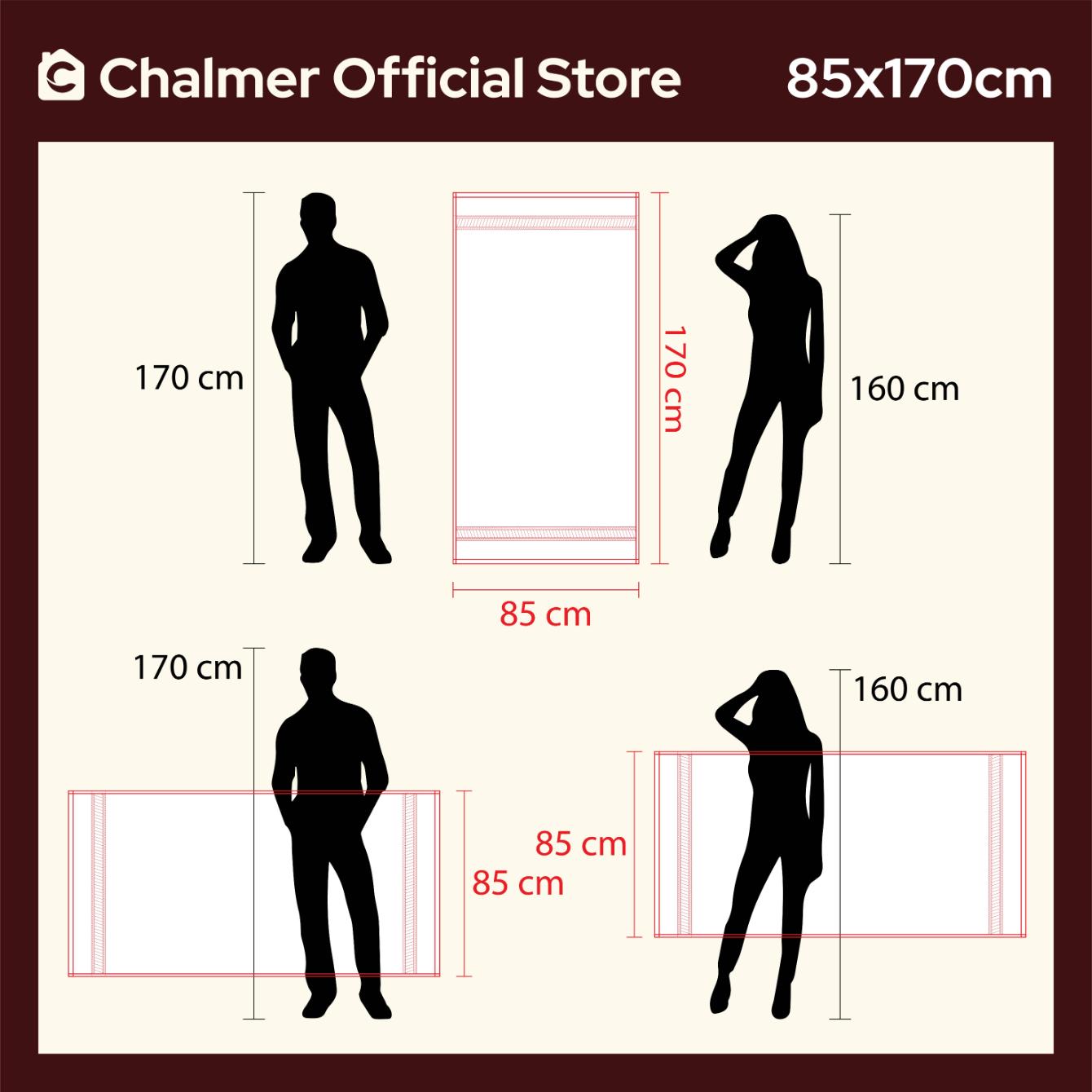 Handuk Hotel Besar Jumbo Premium Natural by Chalmer 85 x 170 cm Handuk Mandi Dewasa