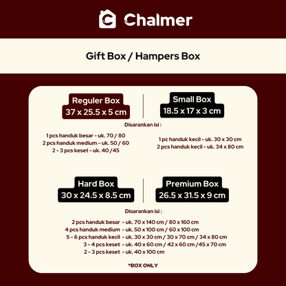 Chalmer Gift Box / Hampers Box (BOX ONLY)