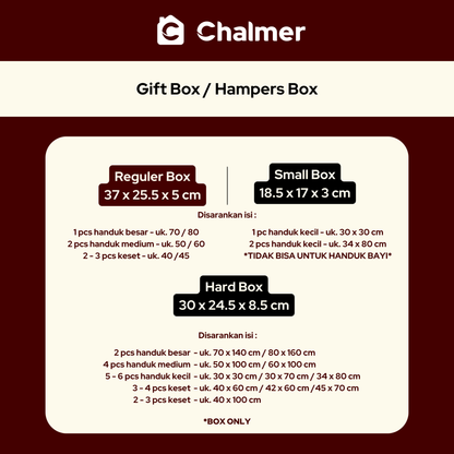 Chalmer Gift Box / Hampers Box (BOX ONLY)