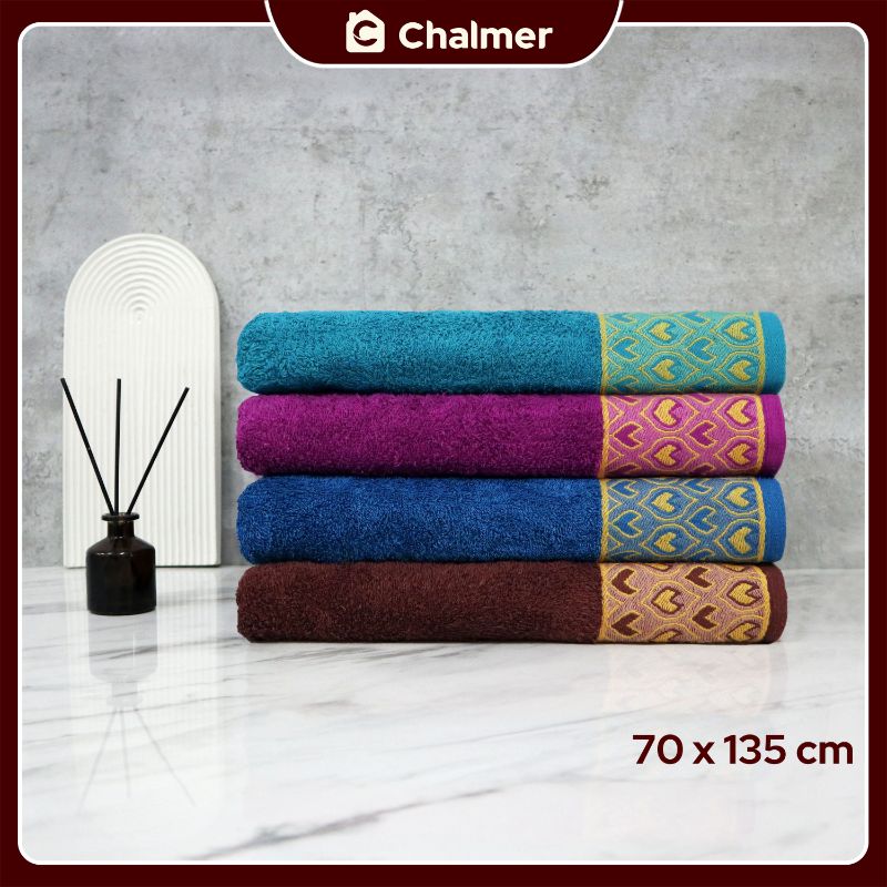 Handuk Mandi Dewasa Chalmer 70 x 135 cm Motif Merak