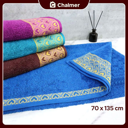 Handuk Mandi Dewasa Chalmer 70 x 135 cm Motif Merak