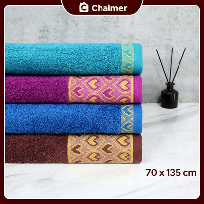 Handuk Mandi Dewasa Chalmer 70 x 135 cm Motif Merak