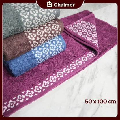 Handuk Mandi Travel Medium Chalmer 50 x 100 cm Motif Mina