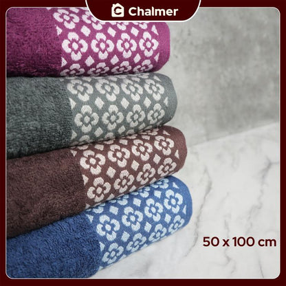 Handuk Mandi Travel Medium Chalmer 50 x 100 cm Motif Mina