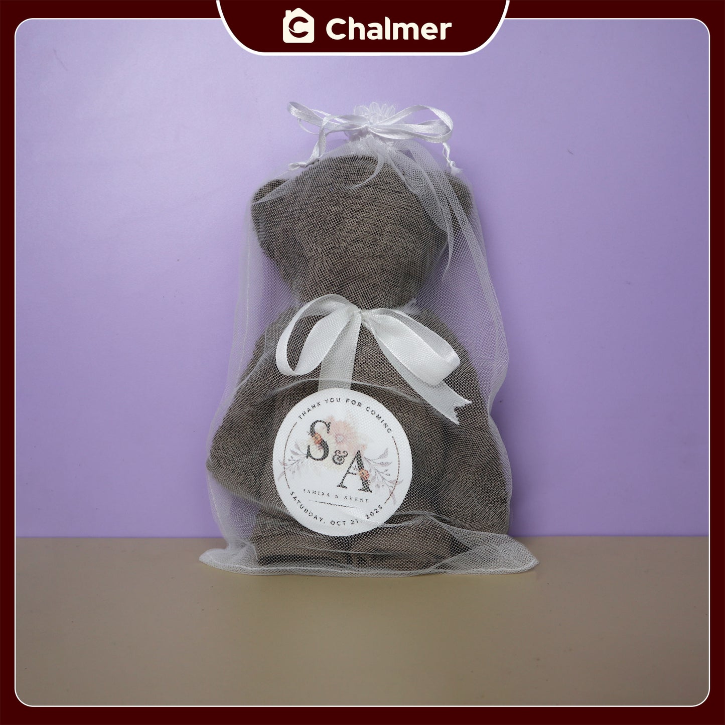 Souvenir Boneka Lap Tangan Handuk Chalmer 40 x 40 cm