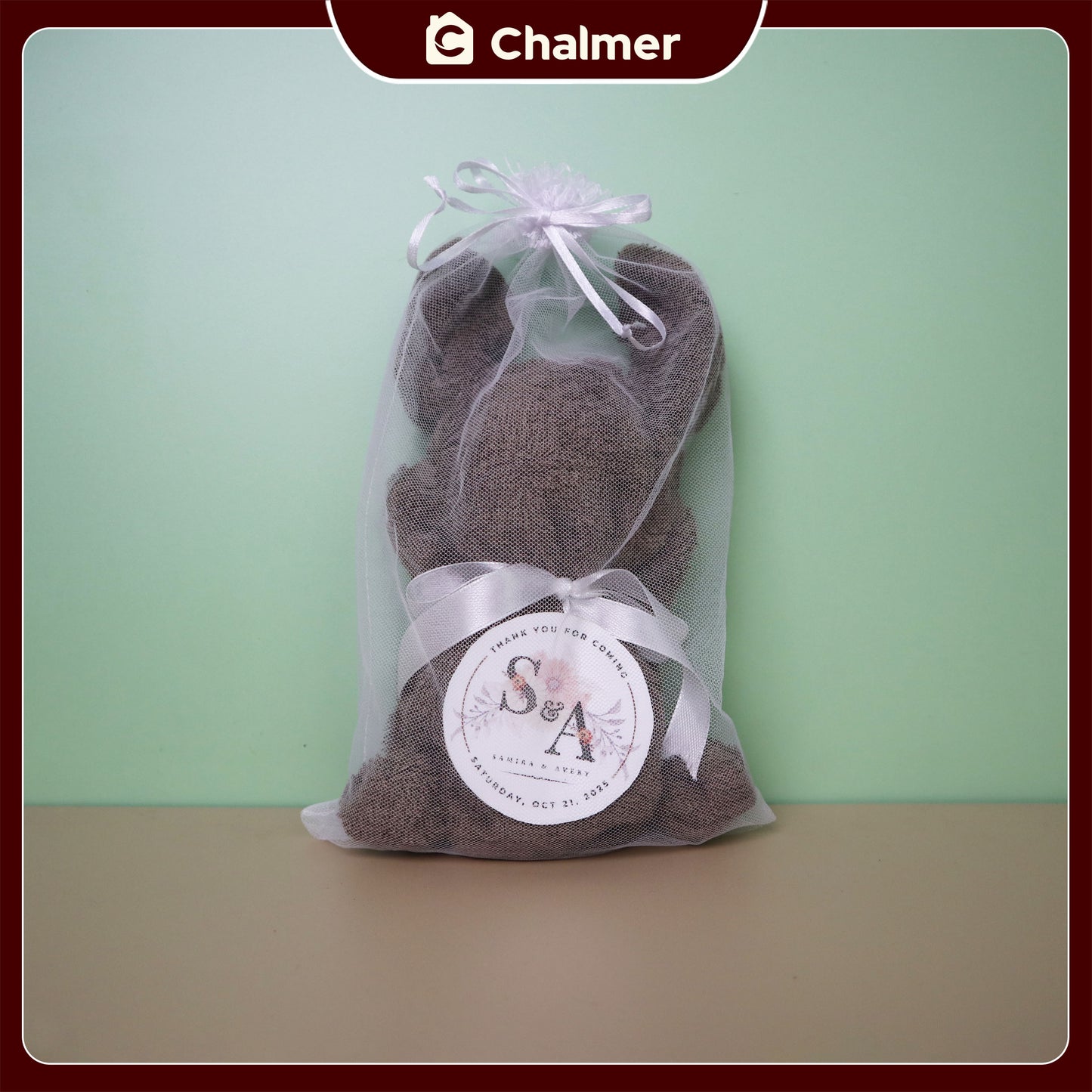Souvenir Boneka Lap Tangan Handuk Chalmer 40 x 40 cm