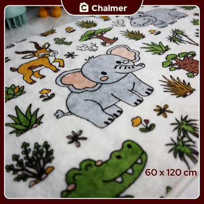 Handuk Mandi Bayi Chalmer 60 x 120 cm Printed Motif Karakter