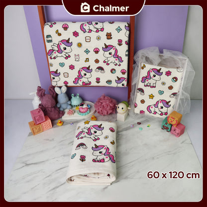 Handuk Mandi Bayi Chalmer 60 x 120 cm Printed Motif Karakter