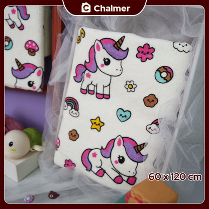 Handuk Mandi Bayi Chalmer 60 x 120 cm Printed Motif Karakter