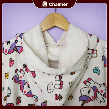 Poncho Handuk Anak Motif Karakter Katun Usia 2-6 Tahun