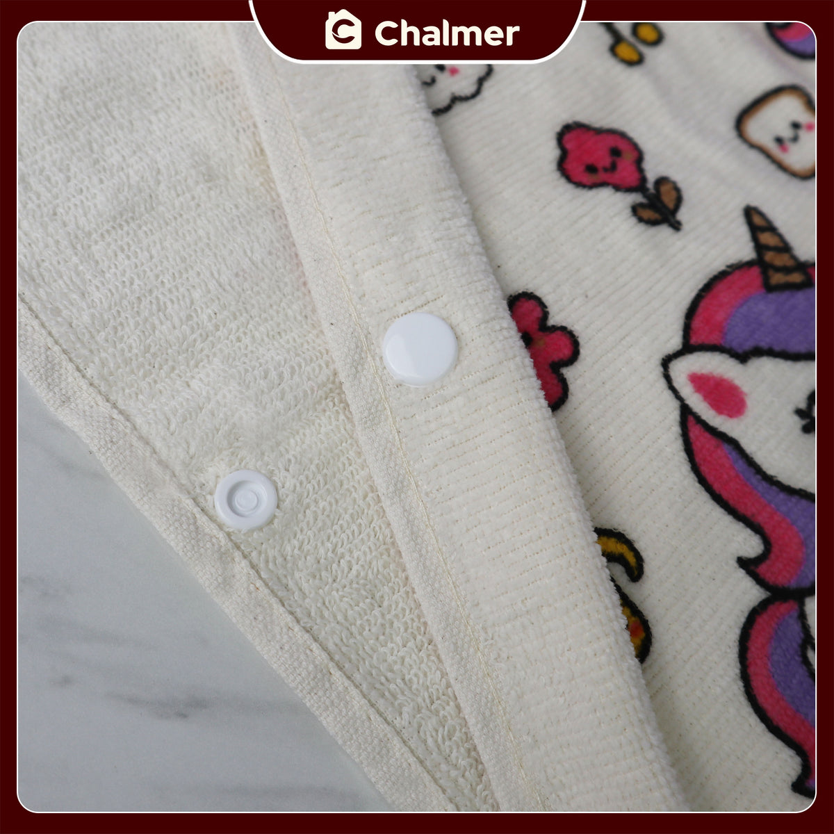 Poncho Handuk Anak Motif Karakter Katun Usia 2-6 Tahun
