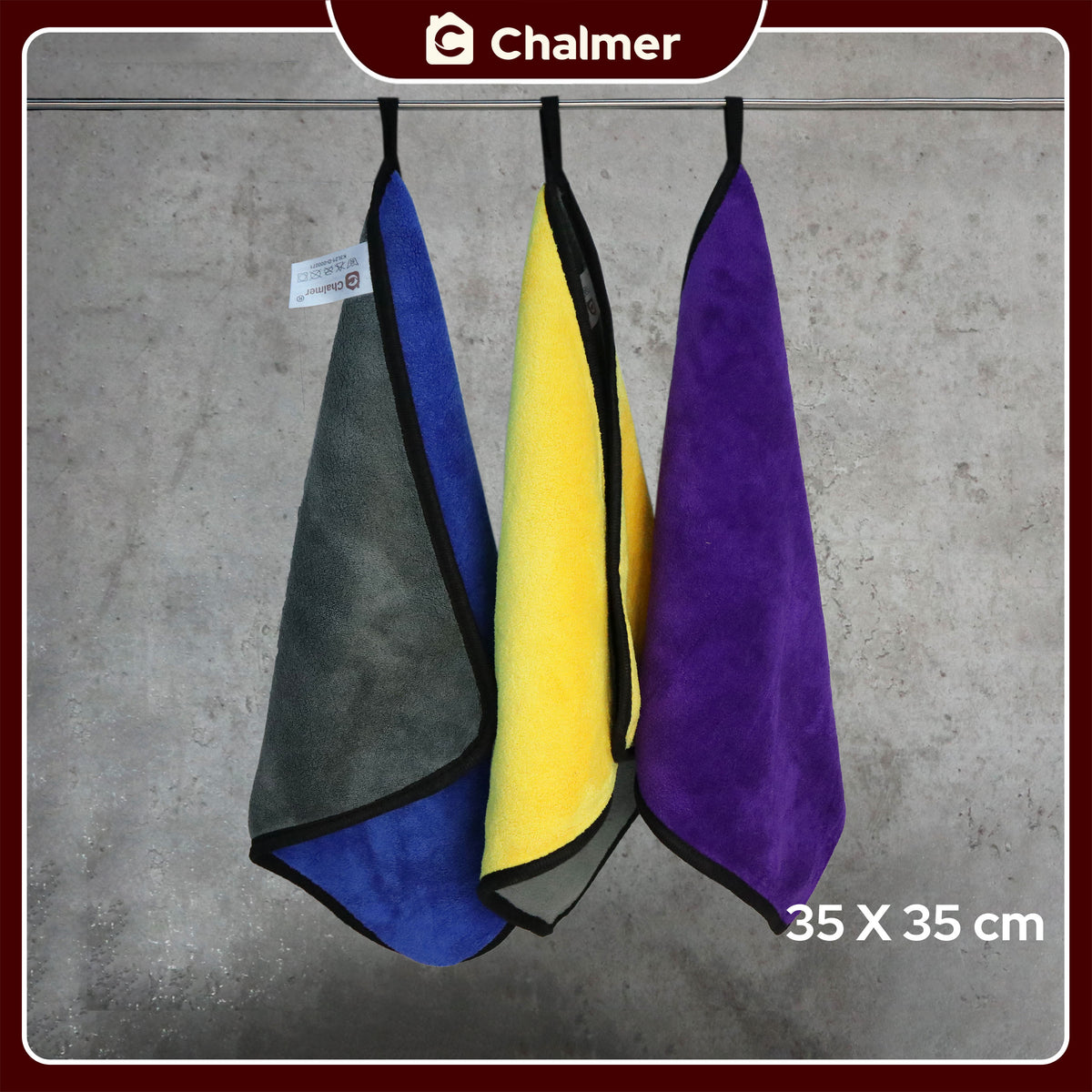 Lap Kain Microfiber Chalmer 35 x 35 cm