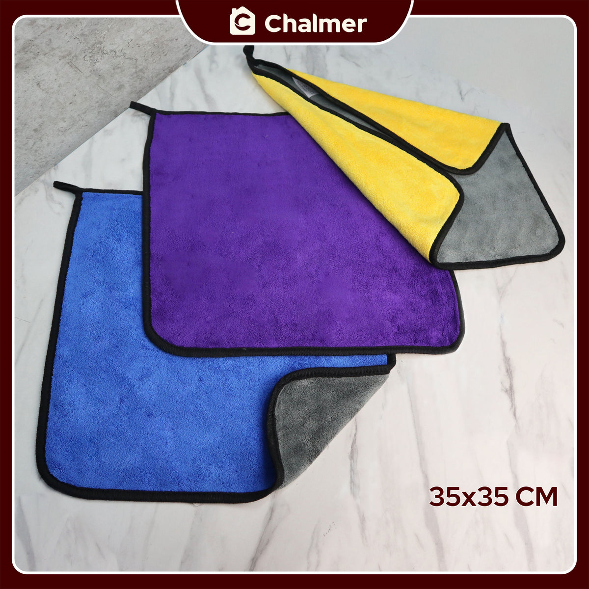 Lap Kain Microfiber Chalmer 35 x 35 cm