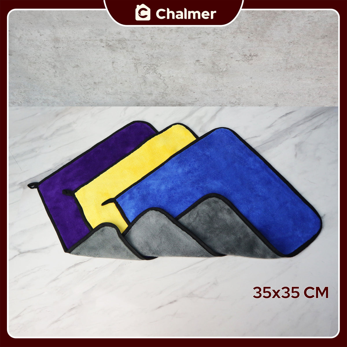 Lap Kain Microfiber Chalmer 35 x 35 cm