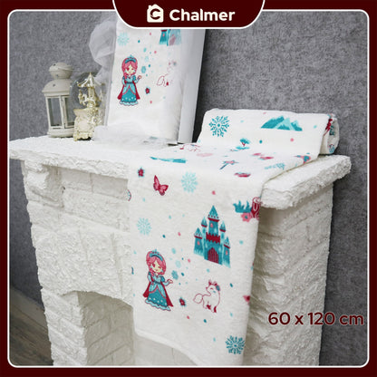 Handuk Mandi Bayi Chalmer 60 x 120 cm Printed Motif Karakter A