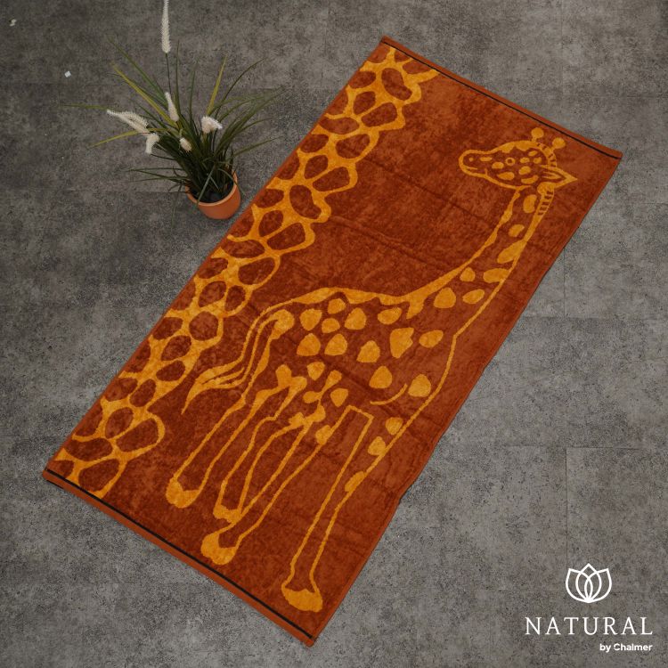 Handuk Mandi Dewasa Natural by Chalmer 70 x 135 cm Motif Animal