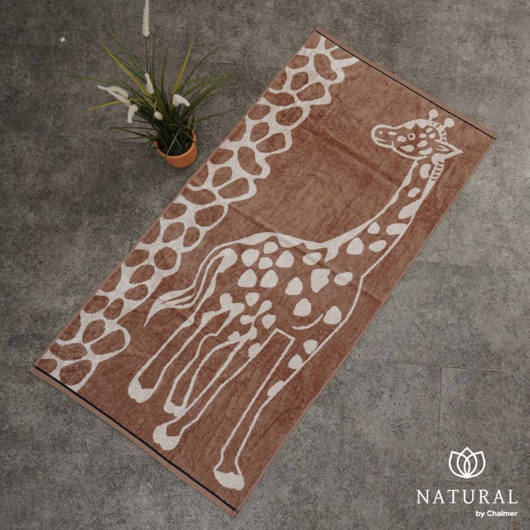 Handuk Mandi Dewasa Natural by Chalmer 70 x 135 cm Motif Animal