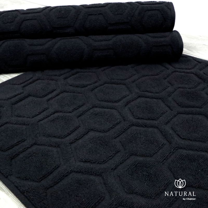 Keset Handuk Natural by Chalmer 42 x 60 cm Seri Black