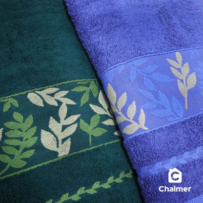 Handuk Mandi Dewasa Chalmer 70 x 135 cm Motif Leafy