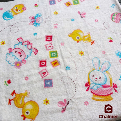 Handuk Mandi Bayi Chalmer 60 x 120 cm Printed Motif Karakter B