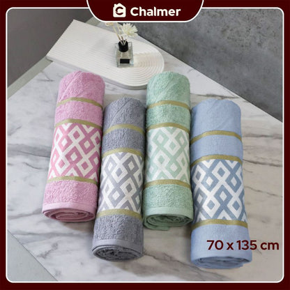 Handuk Mandi Dewasa Chalmer 70 x 135 cm Motif Diamond