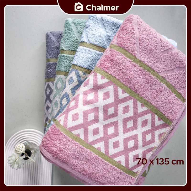 Handuk Mandi Dewasa Chalmer 70 x 135 cm Motif Diamond