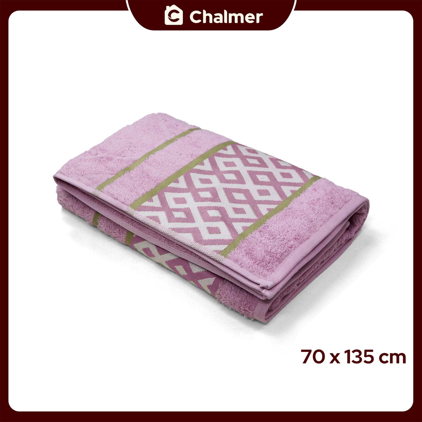 Handuk Mandi Dewasa Chalmer 70 x 135 cm Motif Diamond