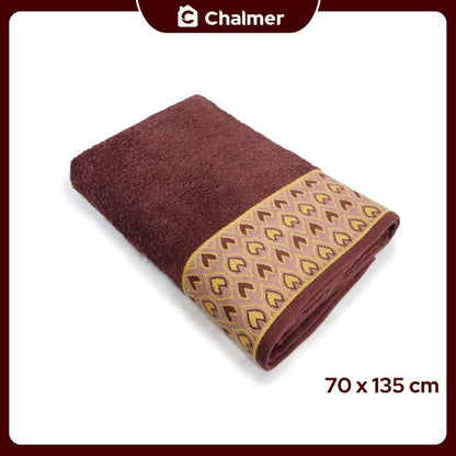 Handuk Mandi Dewasa Chalmer 70 x 135 cm Motif Merak