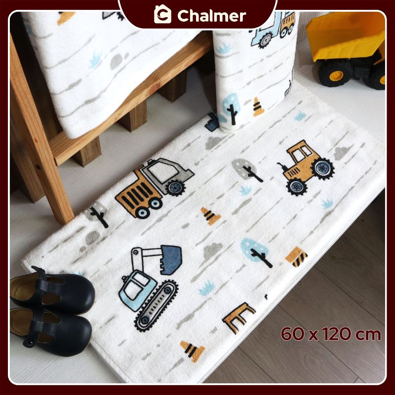 Handuk Mandi Bayi Chalmer 60 x 120 cm Printed Motif Karakter C