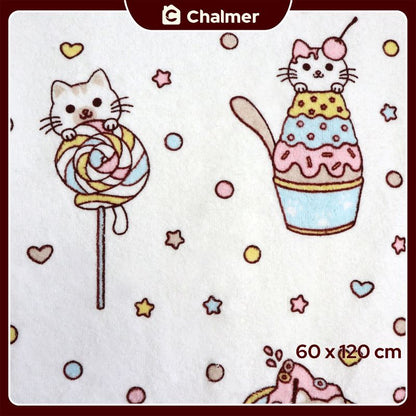 Handuk Mandi Bayi Chalmer 60 x 120 cm Printed Motif Karakter A