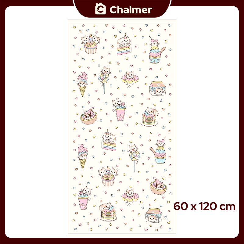 Handuk Mandi Bayi Chalmer 60 x 120 cm Printed Motif Karakter A