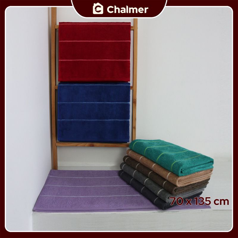 Handuk Mandi Dewasa Chalmer 70 x 135 cm Motif Stripe