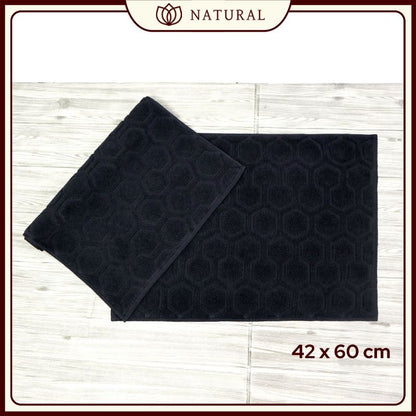 Keset Handuk Natural by Chalmer 42 x 60 cm Seri Black