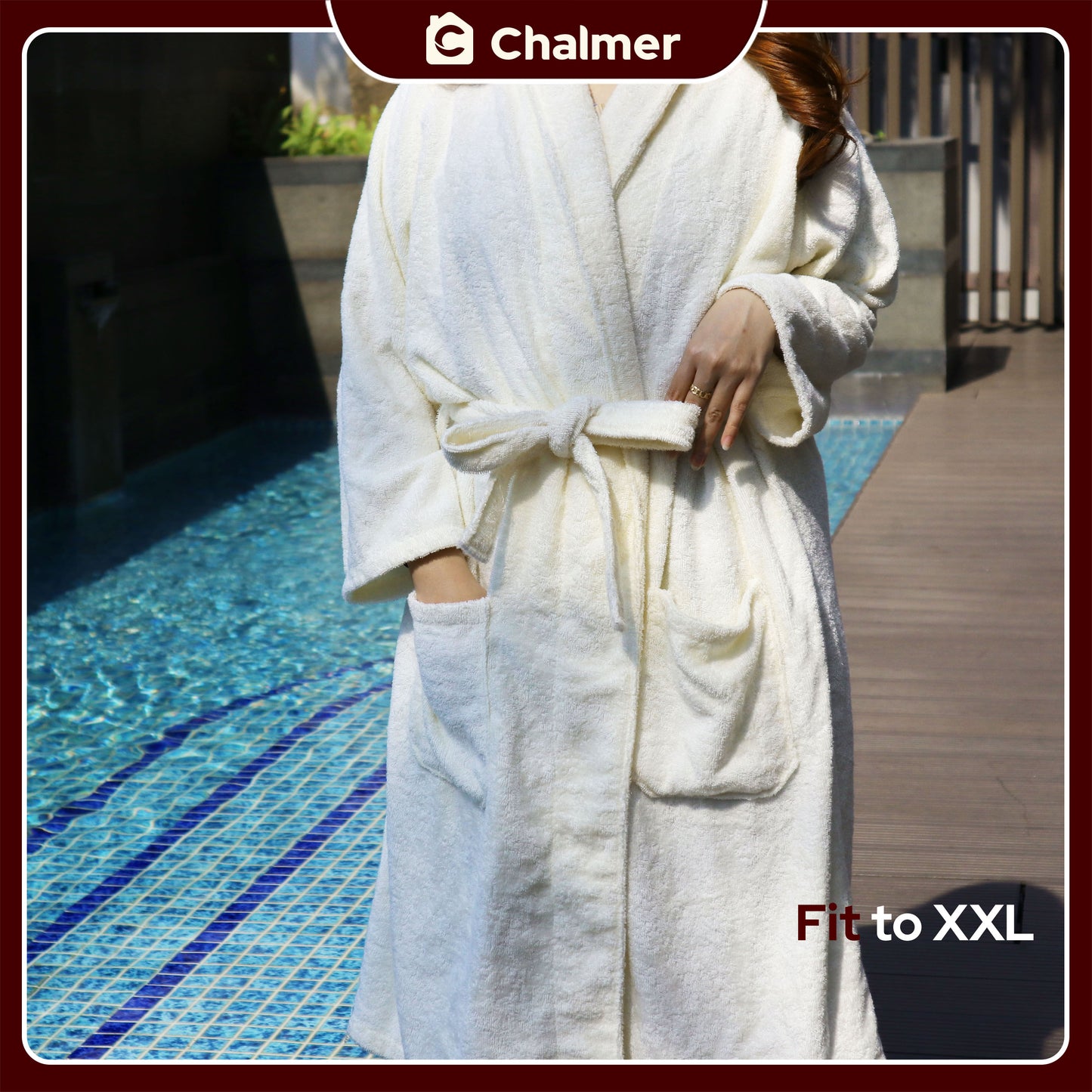 Kimono Handuk Bathrobe Dewasa Premium Chalmer
