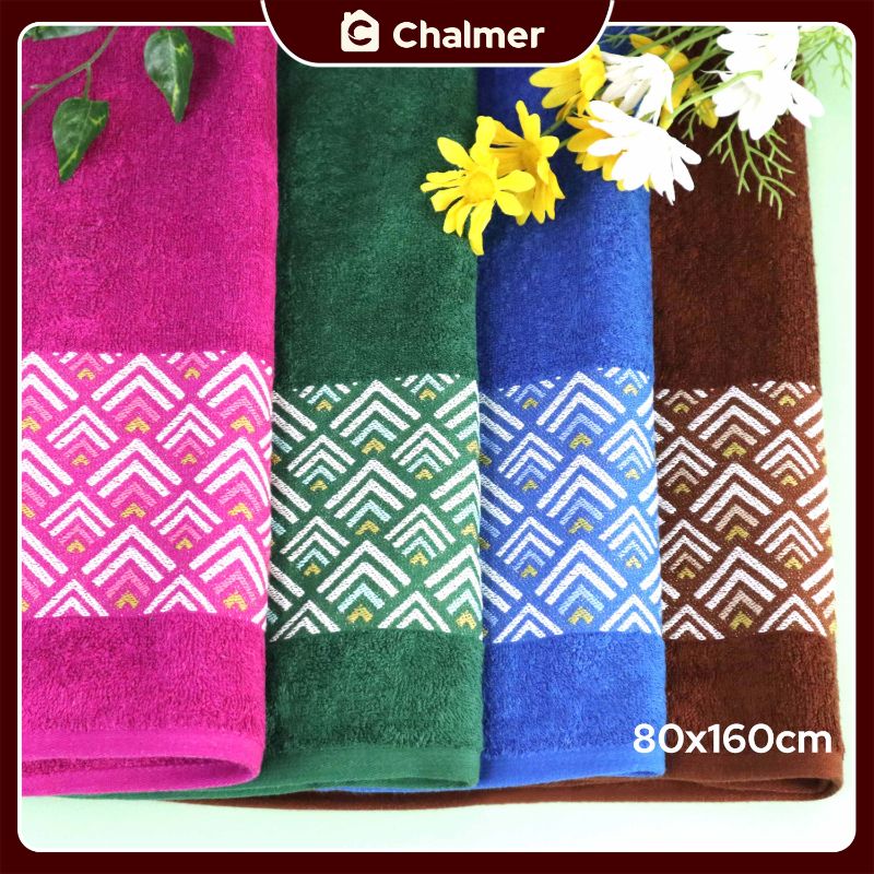 Handuk Mandi Dewasa Besar Jumbo Chalmer 80 x 160 cm Motif Bukit