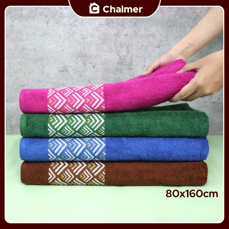 Handuk Mandi Dewasa Besar Jumbo Chalmer 80 x 160 cm Motif Bukit