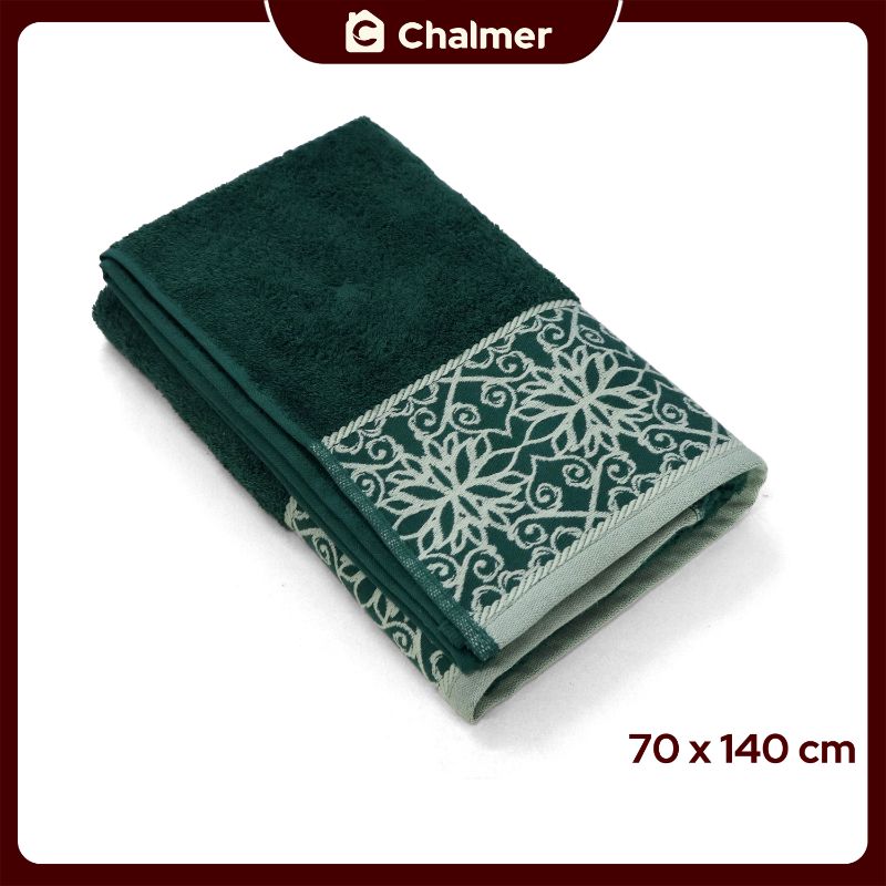 Handuk Mandi Dewasa Chalmer Premium 70 x 140 cm Motif Vardo