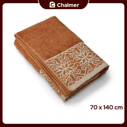 Handuk Mandi Dewasa Chalmer Premium 70 x 140 cm Motif Vardo